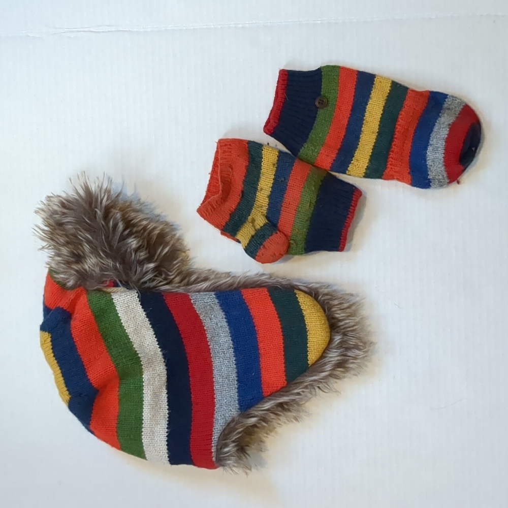 Gap Kids Trapper Hat and Mitts